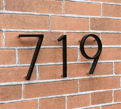 5 inch metal house numbers